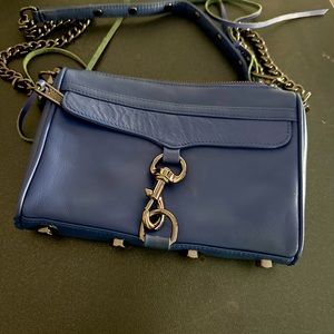 Rebecca Minkoff Crossbody Mini M.A.C. Blue with gunmetal hardware
